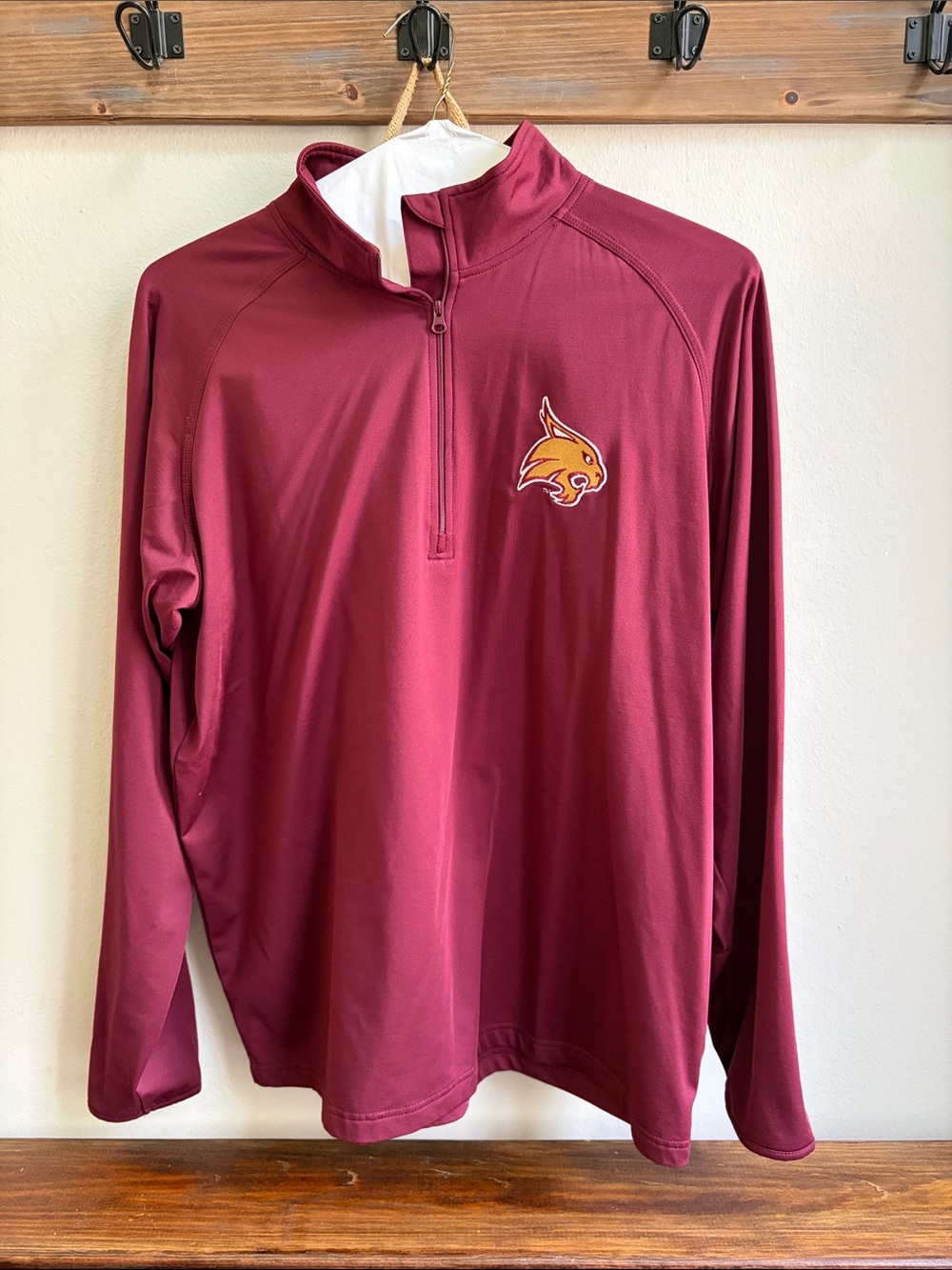 Texas State University Bobcats Quarter zip – Athletic Fit